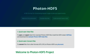 Photon-hdf5.github.io thumbnail