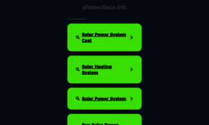 Photovoltaics.info thumbnail