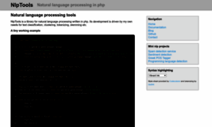 Php-nlp-tools.com thumbnail