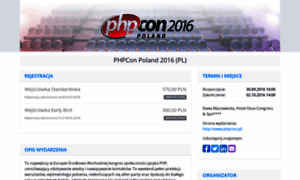 Phpcon2016-pl.konfeo.com thumbnail