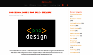 Phpdesign.com thumbnail