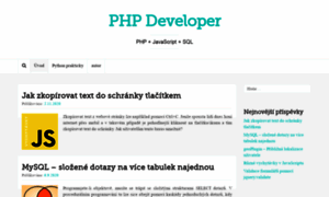 Phpdeveloper.cz thumbnail