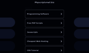 Phpscriptsmall.biz thumbnail