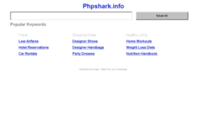 Phpshark.info thumbnail