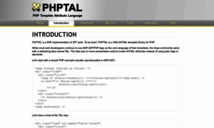 Phptal.org thumbnail