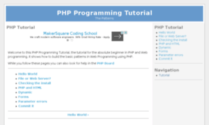 Phptutorial.codepoint.net thumbnail