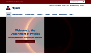 Physics.arizona.edu thumbnail