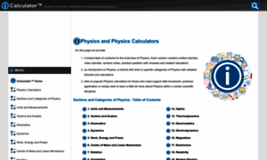 Physics.icalculator.info thumbnail