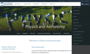 Physics.umaine.edu thumbnail