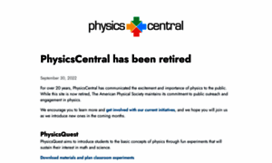 Physicscentral.com thumbnail