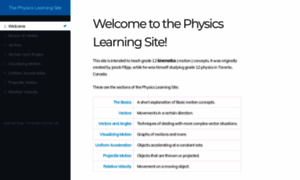 Physicslearningsite.com thumbnail