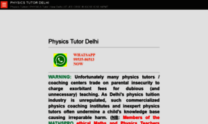 Physicstutordelhi.in thumbnail