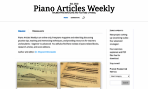 Pianoarticlesweekly.com thumbnail