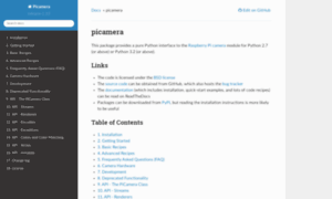 Picamera.readthedocs.org thumbnail