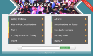 Pick34club.com thumbnail