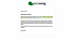 Picosong.com thumbnail