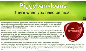 Piggybankloans.co.za thumbnail