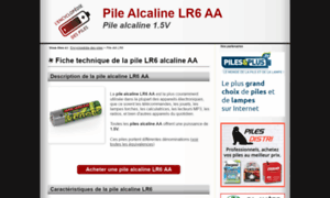 Pile-aa-alcaline.fr thumbnail