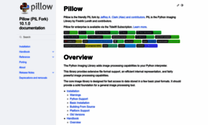 Pillow.readthedocs.org thumbnail