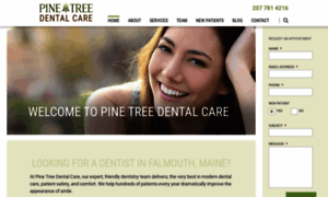 Pinetreedentalcare.com thumbnail