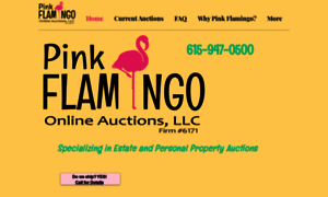 Pinkflamingoonlineauctions.com thumbnail