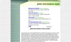 Pinkmicrowaveoven.com thumbnail