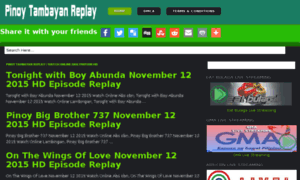 Pinoytambayanreplay.org thumbnail