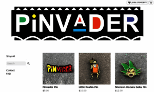 Pinvader.storenvy.com thumbnail