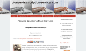 Pioneer-transcription-services.com thumbnail