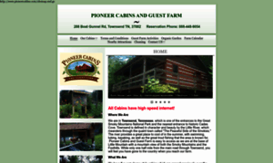 Pioneercabins.com thumbnail