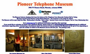 Pioneertelephonemuseum.org thumbnail
