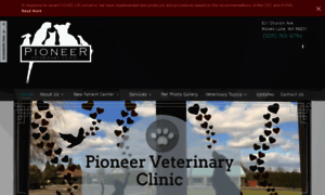 Pioneerveterinaryclinic.com thumbnail