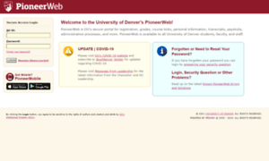 Pioneerweb.du.edu thumbnail