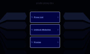 Pirate-proxy.dev thumbnail
