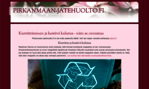 Pirkanmaan-jatehuolto.fi thumbnail