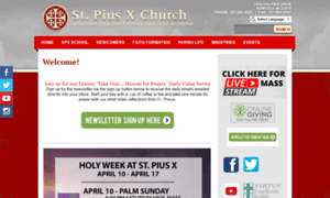 Piusxparish.org thumbnail