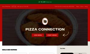 Pizzaconnectionmenu.com thumbnail