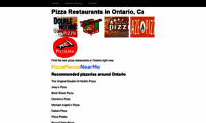 Pizzarestaurantontario.com thumbnail