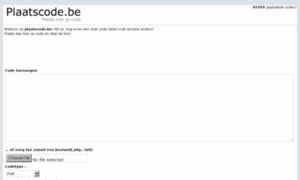 Plaatscode.be thumbnail