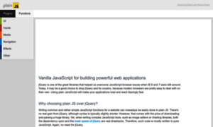 Plainjs.com thumbnail