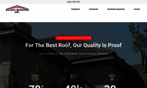 Plainsroofing.com thumbnail