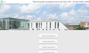 Planning.isa-lille.fr thumbnail