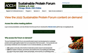 Plantprotein.aocs.org thumbnail