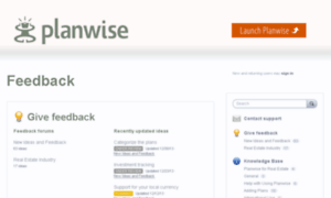 Planwise.uservoice.com thumbnail