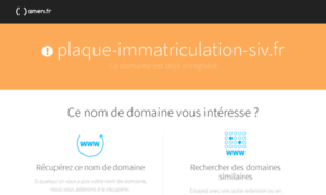 Plaque-immatriculation-siv.fr thumbnail
