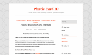 Plasticidcard.wordpress.com thumbnail