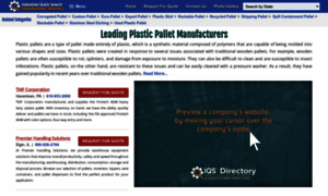 Plasticpalletmanufacturers.org thumbnail