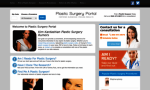 Plasticsurgeryportal.com thumbnail