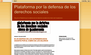 Plataformasierraderechossociales.blogspot.com thumbnail