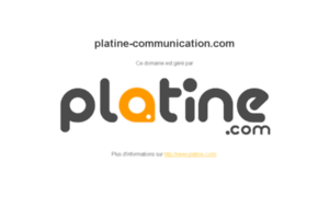 Platine-communication.com thumbnail